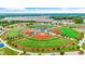 Sprawling aerial shot of baseball and sports fields in a meticulously planned sports complex at 3567 Chestnut Dr. # 3567, Myrtle Beach, SC 29577