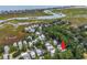 An aerial view of the property location with beach and inlet proximity and lush surrounding landscape at 39 Lazy Hammock Trail, Pawleys Island, SC 29585