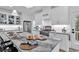 Well-equipped kitchen features white cabinetry and a large central island at 39 Lazy Hammock Trail, Pawleys Island, SC 29585