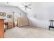 Bright bedroom with a ceiling fan and light-colored walls, ready for personalization at 401 Barton Loop, Myrtle Beach, SC 29579