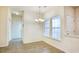 Cozy breakfast nook with natural light from two windows at 440 Woodpecker Ln. # A, Murrells Inlet, SC 29576