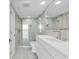 Modern bathroom features a glass shower and sleek, minimalist design at 5308 N Ocean Blvd. # 2108, Myrtle Beach, SC 29577