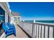 Charming balcony with seating offers stunning ocean views and a relaxing outdoor space at 547 South Waccamaw Dr., Garden City Beach, SC 29576