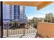 Relax on this balcony with a building view in this ocean view property at 7603 N Ocean Blvd. # 4E, Myrtle Beach, SC 29572