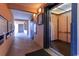 Interior hallway area with elevator, mailboxes and patterned wall design at 7603 N Ocean Blvd. # 4E, Myrtle Beach, SC 29572