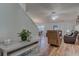 Comfortable living room with hardwood floors, neutral paint, and a cozy seating arrangement at 920 Leather Leaf Ln., Longs, SC 29568