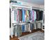 Well-organized walk-in closet with ample hanging and shoe storage at 960 South Farr Ave., Andrews, SC 29510