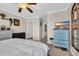 Bedroom with a blue dresser and TV at 1040 Fairway Ln. # 1040, Conway, SC 29526