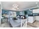 Spacious living area seamlessly connecting the dining room, living room, and kitchen at 124 B Vista Dr., Murrells Inlet, SC 29576