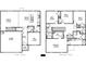 A detailed floor plan of a two-story home showcasing the layout of each room on both floors at 128 Caveson Way, Conway, SC 29526