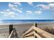 Beautiful view of the beach and ocean from the boardwalk at 1305 S Ocean Blvd. # 204, North Myrtle Beach, SC 29582