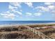 Wooden boardwalk leading to a pristine beach on a sunny day at 1305 S Ocean Blvd. # 204, North Myrtle Beach, SC 29582