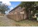 Backyard view featuring a tall wooden fence creating a private outdoor space around the property at 1409 Highway 15 # 4, Myrtle Beach, SC 29577