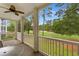 Covered patio featuring tile flooring and a view of the golf course at 1529 Lanterns Rest Dr. # 201, Myrtle Beach, SC 29579
