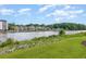 Scenic waterfront view of the river lined with colorful houses and lush greenery at 1529 Lanterns Rest Dr. # 201, Myrtle Beach, SC 29579