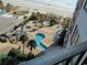 Relaxing view of the property pool and hot tubs with beach access at 1605 S Ocean Blvd. # 612, Myrtle Beach, SC 29577