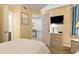 Bedroom with a queen-size bed, and television at 180 Rothbury Circle # 303, Myrtle Beach, SC 29572