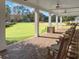 Charming porch area with rocking chairs overlooking a lush green lawn, perfect for relaxation at 222 Westleton Dr. # 18D, Myrtle Beach, SC 29572