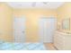 Bedroom featuring a bed, double closet and a white dresser at 25 Berwick Dr., Pawleys Island, SC 29585