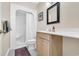 Cozy bathroom with shower, ample vanity storage, and neutral color scheme at 3369 Collins Creek Dr., Murrells Inlet, SC 29576