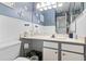 Well-lit bathroom featuring beadboard walls and a classic vanity at 351 Lake Arrowhead Rd. # 2-206, Myrtle Beach, SC 29572