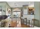 The dining area features seating for four and seamless transition to living spaces at 356 Carriage Lake Dr., Little River, SC 29566