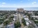 Coastal neighborhood aerial view showing proximity to the beach and local hotels at 408 Sunset Trail, Myrtle Beach, SC 29577