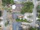 Listing aerial view showcasing property's layout in a residential neighborhood at 408 Sunset Trail, Myrtle Beach, SC 29577