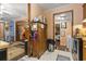 Hallway with view to living room and access to laundry and kitchen areas at 408 Sunset Trail, Myrtle Beach, SC 29577