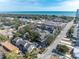 Aerial view of townhouses near a coastal town with the ocean in the background at 504 30Th Ave. N # 3, Myrtle Beach, SC 29577