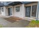 Close-up of townhouse exteriors with brick patios leading to front doors at 504 30Th Ave. N # 3, Myrtle Beach, SC 29577