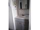 Well-lit bathroom featuring a stylish vanity, subway tile backsplash, and modern fixtures at 5907 S Kings Hwy. # 1409, Myrtle Beach, SC 29575