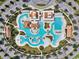 Aerial view of a stunning community pool with winding waterways and lush landscaping at 641 Waterbridge Blvd., Myrtle Beach, SC 29579