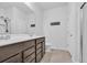 Bathroom with double vanity, neutral colors, and tile flooring at 820 Wild Leaf Loop, Conway, SC 29526