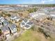 Birds eye view of an idyllic neighborhood with a mix of houses, apartments, and greenery at 823 Howard Ave., Myrtle Beach, SC 29577