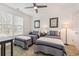 Charming bedroom with two twin beds, nautical decor, and a ceiling fan at 823 Howard Ave., Myrtle Beach, SC 29577