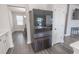 Modern kitchen features stainless steel appliances and a view into the dining area at 860 Saluda River Rd., Myrtle Beach, SC 29588