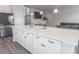 Spacious kitchen island with quartz countertop, storage, and seating at 860 Saluda River Rd., Myrtle Beach, SC 29588