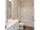 Bathroom featuring a vanity with drawers, toilet, and a shower-tub combo at 92 Costa Ct., Pawleys Island, SC 29585