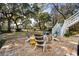 A brick patio in the backyard offers a relaxing area for homeowners to sit and enjoy nature at 938 Wallace Pate Dr., Georgetown, SC 29440