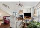 Bright, spacious living room featuring modern furniture, a fireplace, and an open floor plan at 118 Gully Branch Ln. # 3, Myrtle Beach, SC 29572