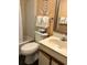 Functional bathroom featuring a vanity sink and a shower-tub combination, equipped with essential amenities at 1605 S Ocean Blvd. # 106, Myrtle Beach, SC 29577