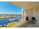 Breathtaking balcony views of the waterway with seating, perfect for relaxation at 2151 Bridge View Ct. # 2-902, North Myrtle Beach, SC 29582
