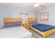 Bedroom with two queen beds, with wooden headboards, bedside tables, and ceiling fan at 2151 Bridge View Ct. # 2-902, North Myrtle Beach, SC 29582