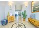 Inviting hallway with stylish decor, leading to a bright living area with ocean views at 2151 Bridge View Ct. # 2-902, North Myrtle Beach, SC 29582