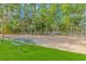 Community basketball court with picnic tables, surrounded by lush landscaping and mature trees at 2166 Marion Circle, Little River, SC 29566