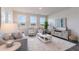 Cozy living room filled with lots of natural light, modern decor, and comfortable seating at 2844 Riverboat Way, Conway, SC 29526
