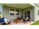 Inviting covered patio with comfortable seating, perfect for outdoor relaxation and entertaining guests at 320 Glade Ct., Loris, SC 29569