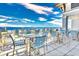 Outdoor patio offers stunning ocean views and comfortable seating at 6015 Catalina Dr. # 734, North Myrtle Beach, SC 29582