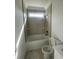 Bathroom with tiled shower/tub, black fixtures, and stylish accents at 740 Jade Dr., Myrtle Beach, SC 29579